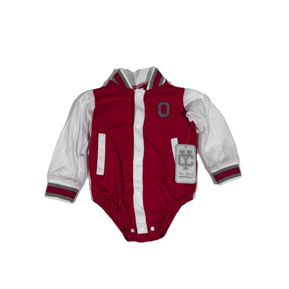 NEW Ohio State Buckeyes Colosseum One Piece Varsity Shirt Outfit Infant 6-12m - Picture 3 of 7